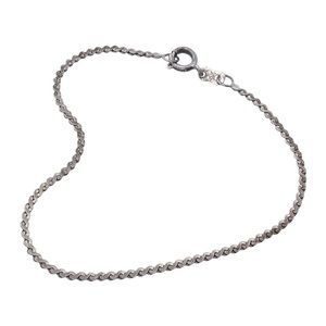 Vintage 950 Sterling Silver Serpentine Chain Bracelet Simple S Link Unisex 7”